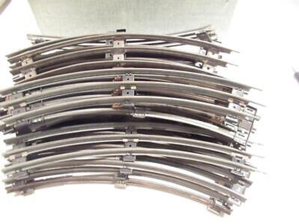 027 TRACK - POST-WAR - 26 CURVES-  MIXED MANUFACTURERS- FAIR- B12R
