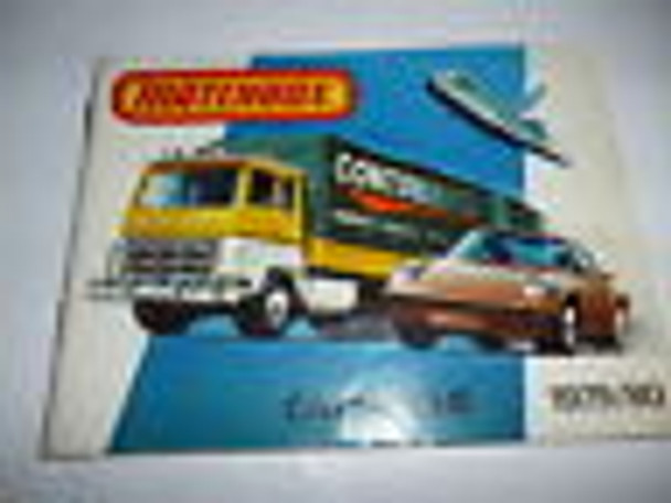  VINTAGE DIECAST MATCHBOX 1979/80 CATALOG- GOOD SHAPE - H32