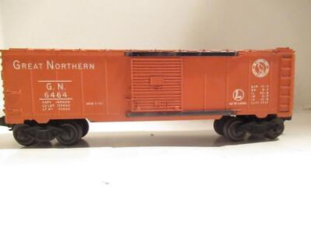 LIONEL TRAINS POST-WAR 6464 GREAT NORTHERN BXCAR- ORIGINAL- VG.- H1