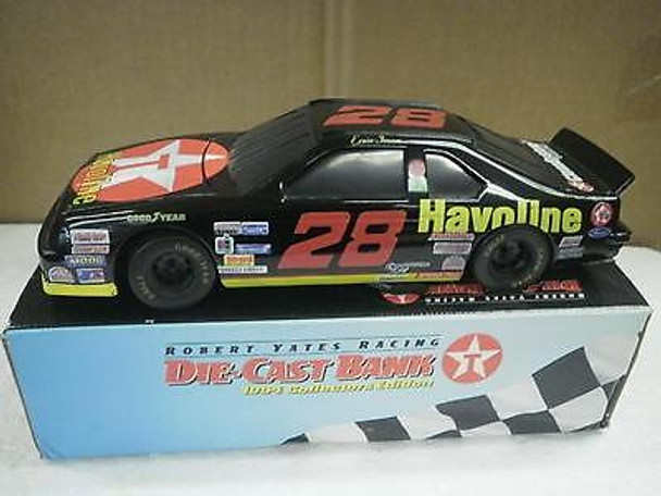 DIECAST TEXACO HAVOLINE RACING CAR BANK- BOXED- NEW- W15 DIECAST TEXACO HAVOLINE RACING CAR BANK- BOXED- NEW- W15