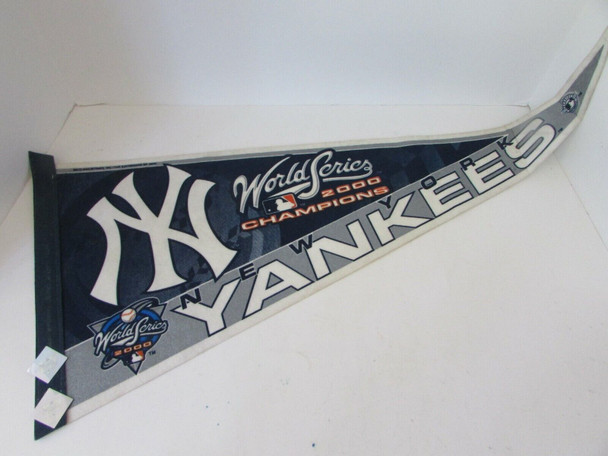 MLB NEW YORK YANKEES PENNANT WORLD SERIES CHAMPIONSHIP 2000 LICENSED RICO 30" S1
