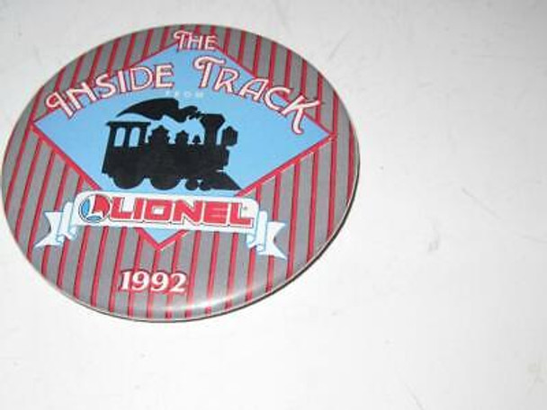 LIONEL PIN - 3 1/2' - INSIDE TRACK - 1992   - EXC- H19