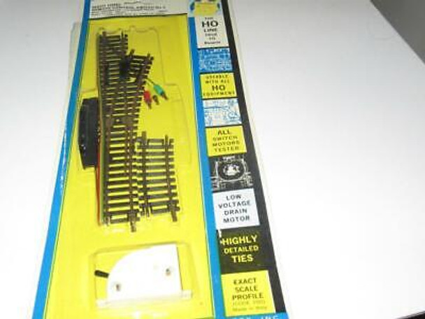 HO TRAINS- VINTAGE -- AHM 2501 BRASS REMOTE RIGHT HAND SWITCH - NEW- S31E