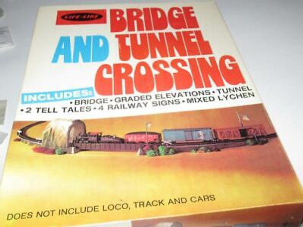 HO VINTAGE LIFE-LIKE BRIDGE & TUNNEL CROSSING ACCESSORY SET- NEW- S31C