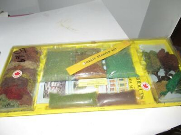 HO TRAINS VINTAGE HERKA HOBBY PRODUCTS SCENIC STARTER SET-  NEW- S31VV