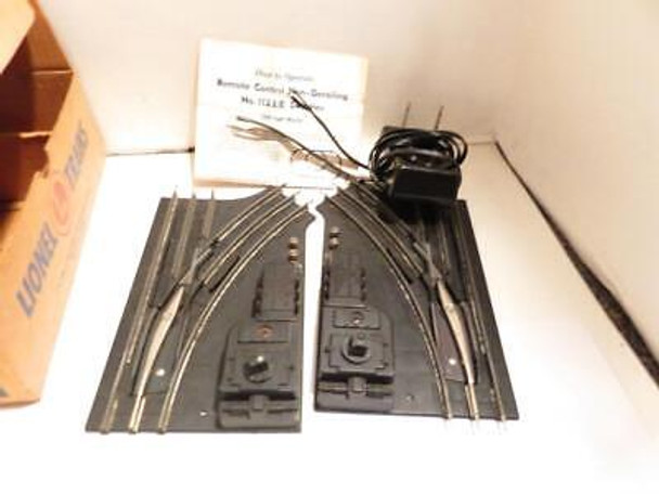 LIONEL POST-WAR 1122- 027 REMOTE SWITCH TRACKS PAIR- BOXED WORK FINE-GOOD-S25