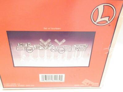 LIONEL - 62180- 0/027 SCALE ROAD SIGNS- NEW - S14