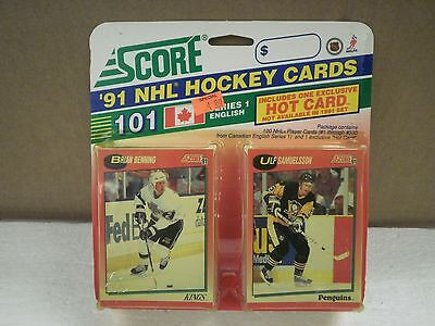  HOCKEY CARDS SCORE 1991- CANADIAN ENGLISH SERIES 1- BRIAN BENNING- NEW- L136