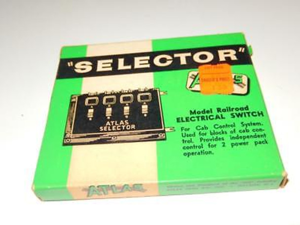 HO TRAINS - EMPTY ATLAS EARLY SELECTOR BOX - GOOD- H22
