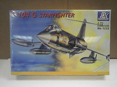NEW MODEL- ITALERI MODEL KIT NO.1223- F-104 G STARFIGHTER- 1:72- NEW- W55