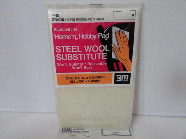 SCOTCH BRITE HOME 'N HOBBY PAID STEEL WOOL FINE GRADE 6X9 MODEL SUPPLIES  S1 SCOTCH BRITE HOME 'N HOBBY PAID STEEL WOOL FINE GRADE 6X9 MODEL SUPPLIES  S1