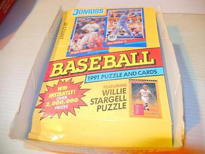 BASEBALL CARDS -- DONRUSS 1991   OPENED BOX- POT LUCK- S1