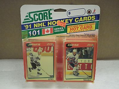 HOCKEY CARDS SCORE 1991- CANADIAN ENGLISH SERIES 1- JOHN McINTYRE- NEW- L136