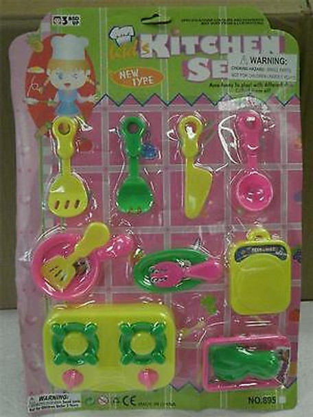 NEW TOY CLOSEOUT- KIDS KITCHEN SET- VARIOUS COLORS- L27