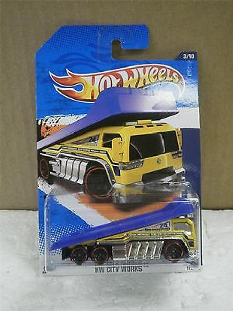HOT WHEELS- BACK SLIDER- HW CITY WORKS- NEW ON CARD- L149