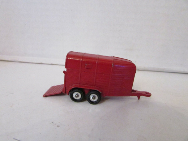 VTG CORGI JUNIORS DIE CAST RICE HORSEBOX RED MADE IN GR. BRITAIN 2.5"L   H2