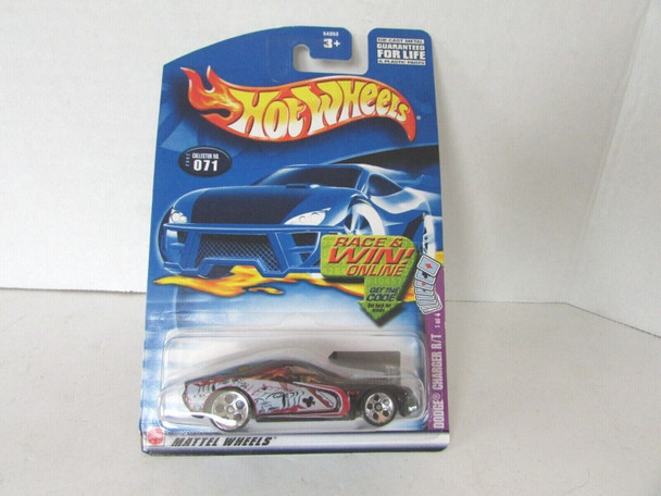 MATTEL 54353 HOT WHEELS DIECAST CAR DODGE CHARGER R/T BLACK #071  LotD