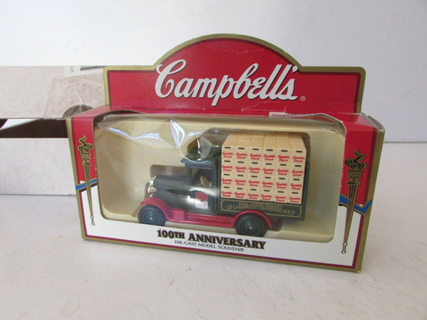 LLEDO DIECAST CAMPBELLS TOMATO SOUP GREEN DELIVERY TRUCK 100TH ANNIV  NIB H2