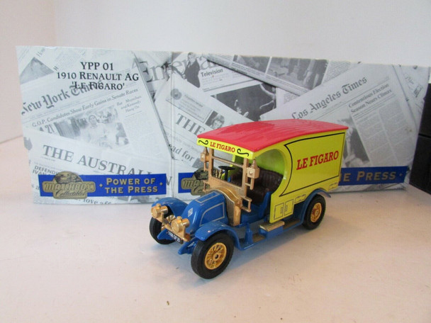 MATCHBOX YPP01 1910 RENAULT AG LE FIGARO POWER OF THE PRESS DIECAST  LotD