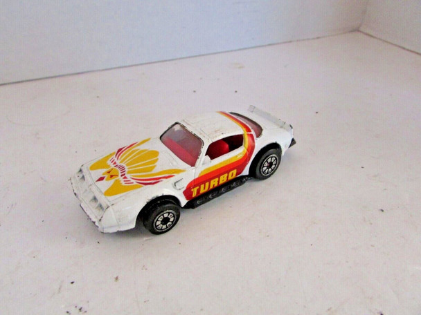 1980 KENNER FAST 111'S DIECAST TRANS AM TURBO RHODE ISLAND 1/64 WHITE 1027   H2