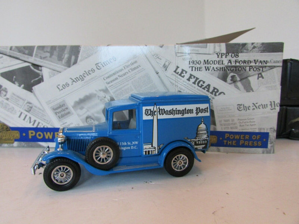 MATCHBOX YPP08 1930 MODEL A FORD VAN WASHINGTON POST PRESS DIECAST  LotD