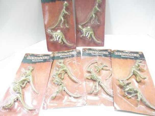 TOY CLOSEOUTS - BELOW COST- SIX DINOSAUR SKELETON 2 PACK  -CARDED -  NEW TOY CLOSEOUTS - BELOW COST- SIX DINOSAUR SKELETON 2 PACK  -CARDED -  NEW