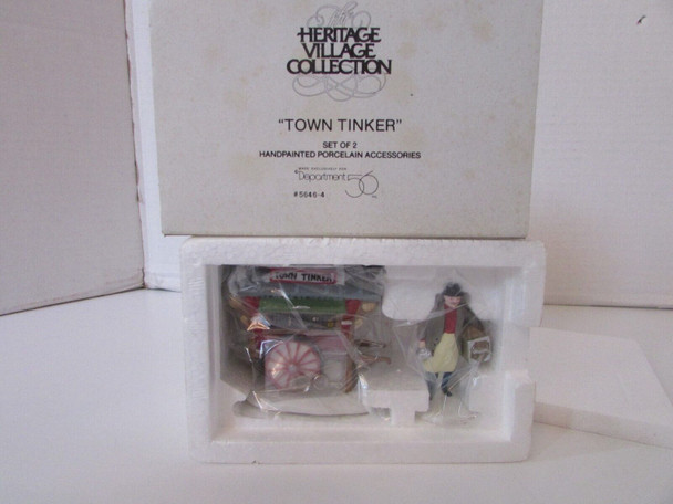 DEPT 56 56464 TOWN TINKER SET OF 2 VILLAGE ACCESS  MIB  L138