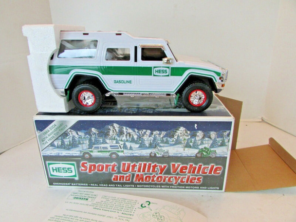 HESS 2004 SPORT UTILITY VEHICLE & MOTORCYCLES EXCELLENT-BOX DAMAGED LotD