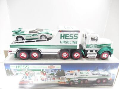 HESS  - 1991 TRUCK W/RACING CAR  -  NEW IN THE BOX - SH