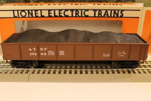 THE LIONEL VAULT - 17402- STANDARD 'O' SANTA FE GONDOLA W/COAL LOAD - NEW- W70