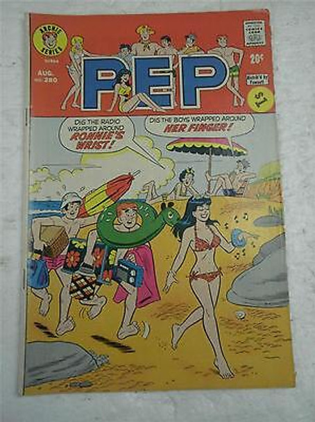 ARCHIE SERIES COMIC- PEP NO. 280-  AUG. 1973- GOOD- BB9