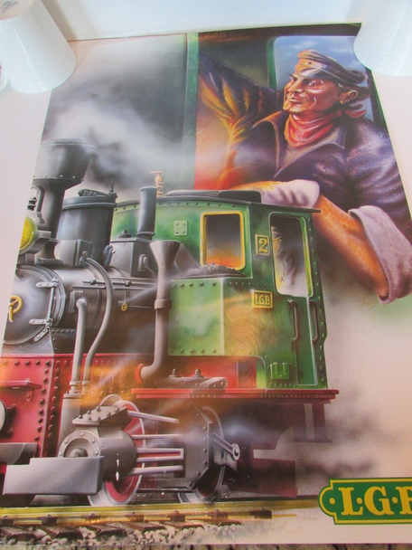 Train Poster Print LGB #2 Engine 16.5" x 23.5" Engineer Model Trains