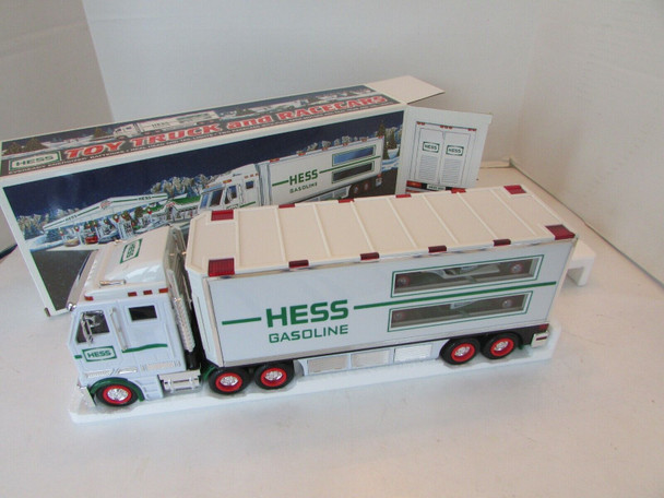 HESS 2003 TOY TRUCK AND RACERS TRUCK & CARS LIGHT UP starting to tint   LotD