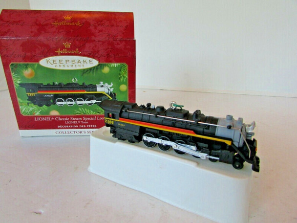 HALLMARK KEEPSAKE ORNAMENT CHESSIE STEAM SPECIAL LOCOMOTIVE 6TH 2001 H4