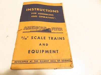 AMERICAN FLYER POST-WAR TRAINS  1949 INSTRUCTION BOOK- FAIR- M55