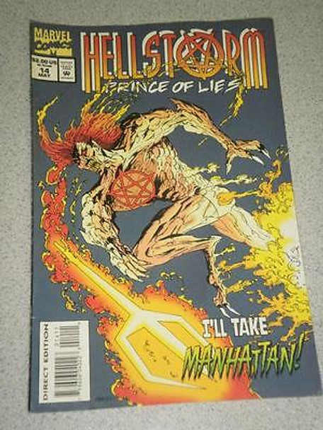 VINTAGE COMIC- HELLSTORM: PRINCE OF LIES- NO.14- VERY GOOD- L3