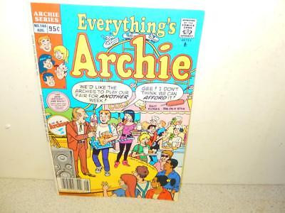 VINTAGE COMIC-ARCHIE COMICS-EVERYTHING'S ARCHIE- # 144 AUGUST 1989 -GOOD-L8