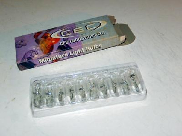 PINBALL MACHINE REPLACEMENT BULBS- #555 - BOX OF TEN- NEW- H6