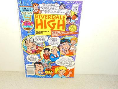 VINTAGE COMIC-ARCHIE SERIES- RIVERDALE HIGH -# 6 JUNE 1991-  GOOD -L8
