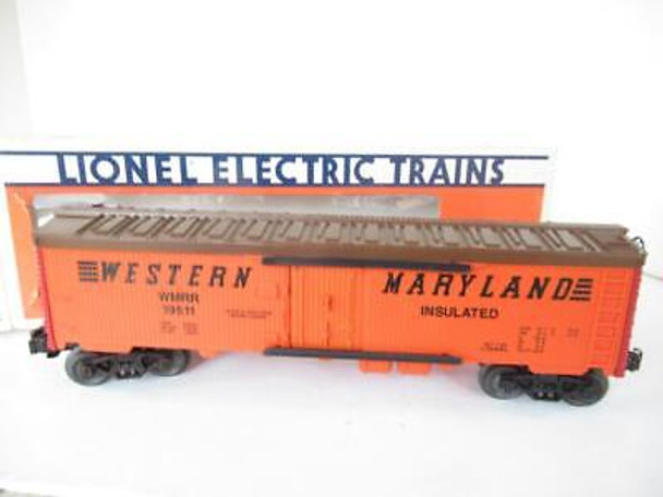 LIONEL- 19511 - WESTERN MARYLAND REEFER CAR - BOXED - 0/027 - NEW -B2