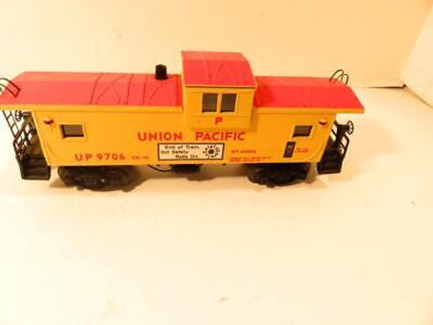 LIONEL MPC TRAINS - 9706 UNION PACIFIC CABOOSE W/SMOKE- 0/027- EXC.- S10