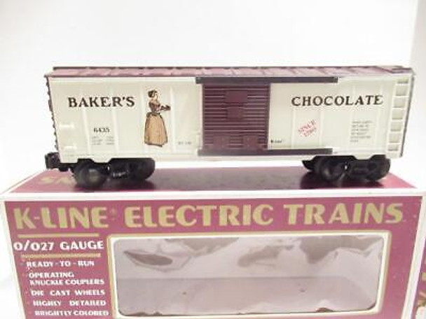 VINTAGE K-LINE TRAINS - 6435- BAKERS CHOCOLATE BOXCAR - LN- BXD  -0/027- S33