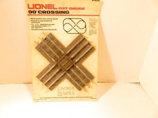 LIONEL TRAINS - MPC 5020- 90 DEGREE 027 SCALE CROSS-OVER TRACK- NEW- B13R