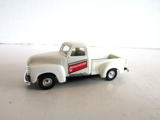 Busch HO Scale 1950 Chevy Pickup Truck White Cornerstone Plastic Germany M60