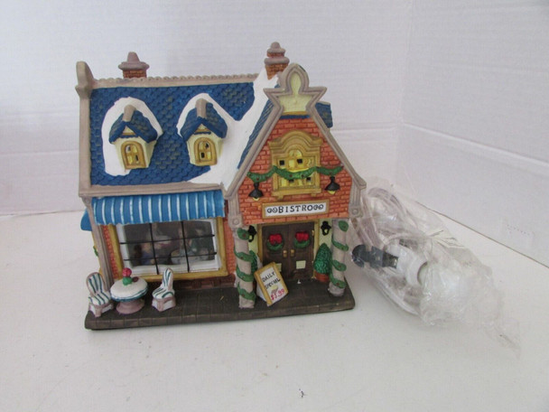 Lemax 2002 Carole Towne Porcelain Lighted Building Bistro 6.5"H