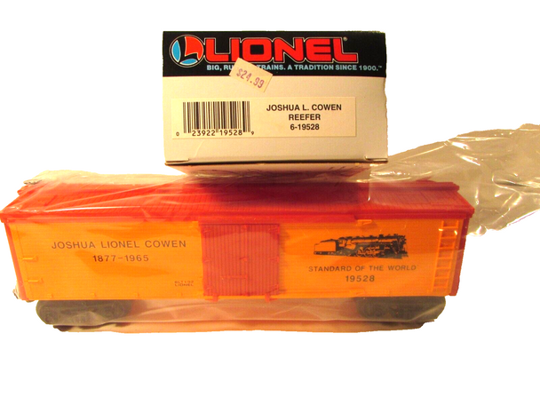 Lionel 6-19528 Joshua L. Cowen Reefer Car Boxed 0 Gauge L/N- H1C