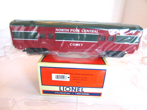 Lionel 6-25197 North Pole Central Baggage Car "Comet"   New - H1W