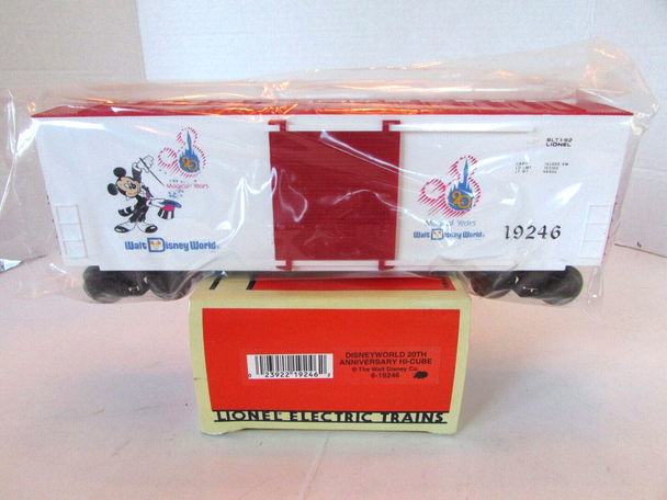 Lionel Trains 6-19246 Disneyworld 20th Anniversary Hi-Cube Boxcar Mickey  H1A