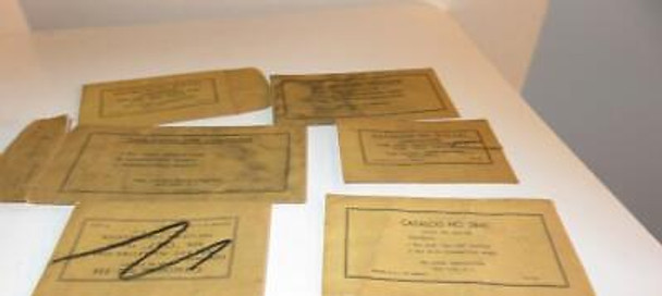 LIONEL TRAINS  POST-WAR PART ORIGINAL EMPTY PARTS ENVELOPES(D) - 6- FAIR- SR160 LIONEL TRAINS  POST-WAR PART ORIGINAL EMPTY PARTS ENVELOPES(D) - 6- FAIR- SR160