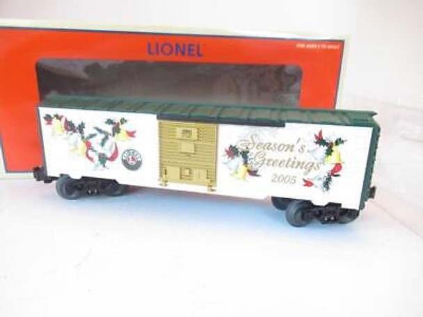 LIONEL CHRISTMAS 29931- LRRC 2005 CHRISTMAS BOXCAR- 0/027- NEW- BXD- SH